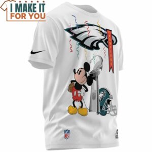 Philadelphia Eagles Mickey NFL Champion Cup T Shirt 2