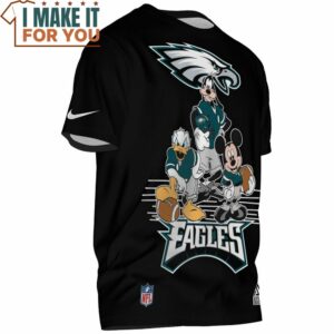 Philadelphia Eagles Mickey And Friends Team Up T Shirt 2