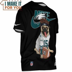 Philadelphia Eagles Pug Dog Football Lover Nike T Shirt 2