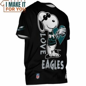 Philadelphia Eagles Snoopy Big Fan T Shirt 2