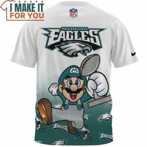 Philadelphia Eagles x Mario Champion Cup 3D T Shirt 2