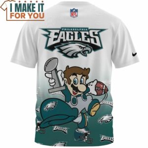 Philadelphia Eagles x Mario Champion Cup Fullprinted T Shirt 2