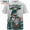 Philadelphia Eagles x Mario Champion Cup Pull Over Printed T-Shirt, Eagles Football Team Gifts