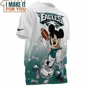 Philadelphia Eagles x Mickey Champion Cup 3D T Shirt 3