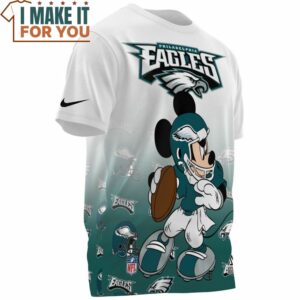Philadelphia Eagles x Mickey NFL Player Fullprinted T Shirt 3