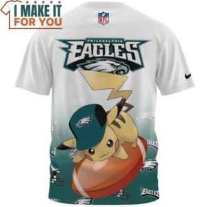 Philadelphia Eagles x Pikachu Football Fan Fullprinted T Shirt 2