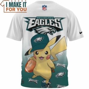 Philadelphia Eagles x Pikachu NFL Player Fullprinted T Shirt 2