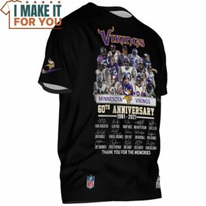 Minnesota Vikings 60Th Anniversary Super Teams Signed T Shirt 2