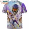 Justin Jefferson x Minnesota Vikings Cool Art Fullprinted T-Shirt, Vikings Football Gifts