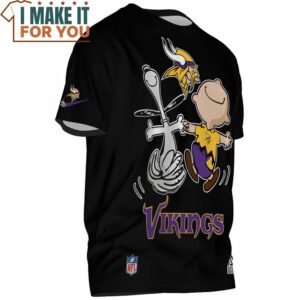 Minnesota Vikings Charlie Brown And Snoopy Funny Day T Shirt 2