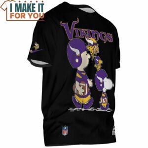 Minnesota Vikings Charlie Brown Snoopy And Woodstock Game Day T Shirt 2