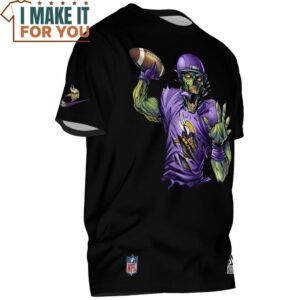 Minnesota Vikings Cool Zombie NFL Player T Shirt 2
