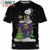 Minnesota Vikings Snoopy And Woodstock Christmas House T-Shirt, Minnesota Vikings Gifts For Him