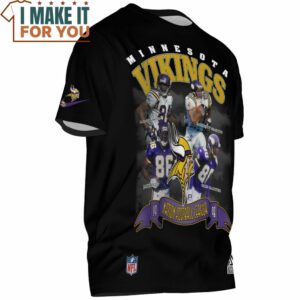 Minnesota Vikings Randy Moss Robert Smith Jake Reed Cris Carter T Shirt 2