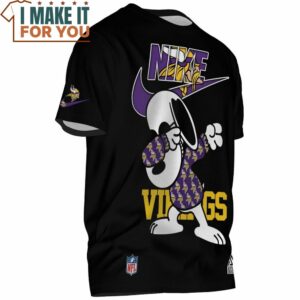 Minnesota Vikings Snoopy Dabbing NFL Big Fan Nike T Shirt 2
