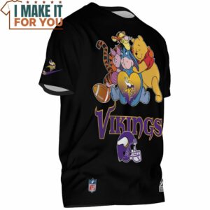 Minnesota Vikings Winnie The Pooh And Friends NFL Big Fan T Shirt 2