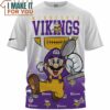 Minnesota Vikings x Mario NFL Champions Cup Fullprinted T-Shirt, Unique Minnesota Vikings Gifts