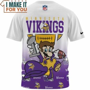 Minnesota Vikings x Mario NFL Champions Cup T Shirt 2