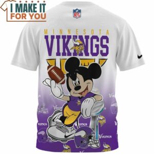 Minnesota Vikings x Mickey NFL Champions Cup Fullprinted T Shirt 2