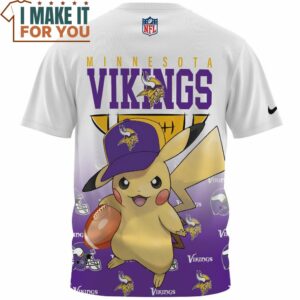 Minnesota Vikings x Pikachu Die Hard Fan Fullprinted T Shirt 2