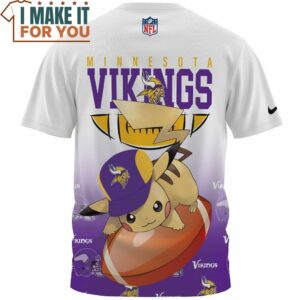 Minnesota Vikings x Pikachu Football Lover Fullprinted T Shirt 2