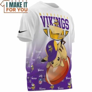 Minnesota Vikings x Pikachu Football Lover Fullprinted T Shirt 3
