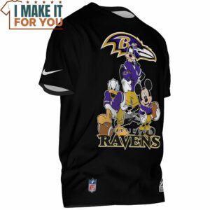 Baltimore Ravens Mickey And Friends NFL Team Up T Shirt 2 1