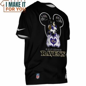 Baltimore Ravens Mickey NFL Player T Shirt 2 1