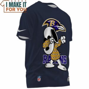 Baltimore Ravens Snoopy Dabbing NFL Big Fan T Shirt 2 1