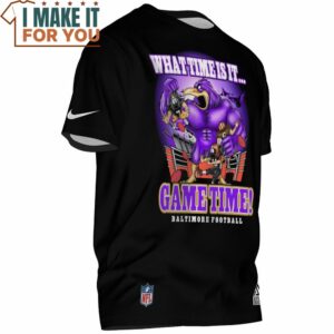 Baltimore Ravens What Time Is It Game Time Baltimore Football T Shirt 2 1