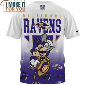 Baltimore Ravens x Mario Football Champions Cup T Shirt 2 1