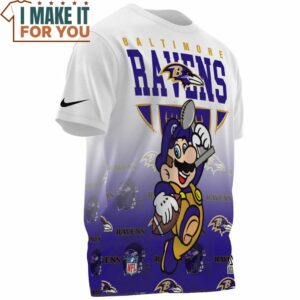 Baltimore Ravens x Mario Football Champions Cup T Shirt 3 1