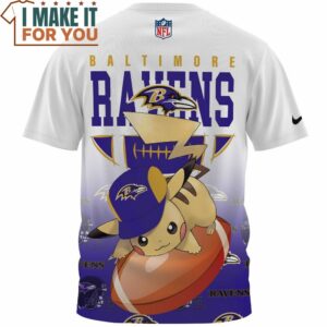 Baltimore Ravens x Pikachu Big Fan Fullprinted T Shirt 2 1