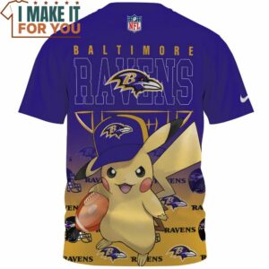 Baltimore Ravens x Pikachu Die Hard Fan Fullprinted T Shirt 2 1