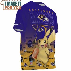 Baltimore Ravens x Pikachu Die Hard Fan Fullprinted T Shirt 3 1