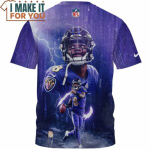 Lamar Jackson x Baltimore Ravens Fullprinted T Shirt 2 1