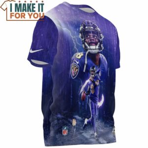 Lamar Jackson x Baltimore Ravens Fullprinted T Shirt 3 1