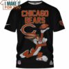 Chicago Bears Bugs Bunny Football Touchdown T-Shirt, Best Gift For Chicago Bears Fan