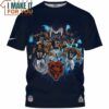 Chicago Bears Champion Team Cartoon Art T-Shirt, Gifts For A Chicago Bears Fan
