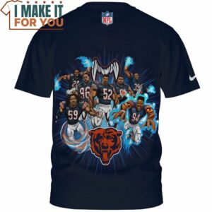 Chicago Bears Champion Team Cartoon Art T Shirt 2