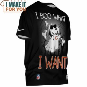 Chicago Bears Halloween Snoopy Boo What I Want T Shirt 2