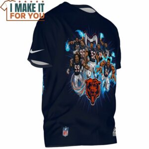 Chicago Bears Champion Team Cartoon Art T Shirt 3