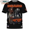 Chicago Bears Horror Movie Characters Mystery Van T-Shirt, Chicago Bears Gifts For Men