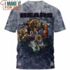 Chicago Bears Mascot Breaking Through Wall T-Shirt, Cool Chicago Bears Gifts