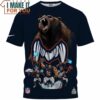 Chicago Bears Super Team Cartoon Art T-Shirt, Gifts For Chicago Bears Fans