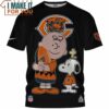 Chicago Bears x Charlie Brown And Snoopy Football Lover T-Shirt, Chicago Bears Gift Items
