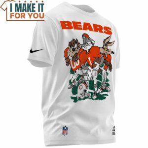 Chicago Bears x Looney Tunes Bears NFL Team Up T Shirt 2