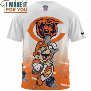 Chicago Bears x Mario Champions Cup 3D T Shirt 2