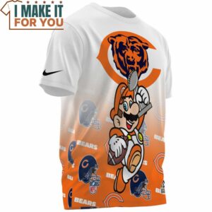 Chicago Bears x Mario Champions Cup 3D T Shirt 3
