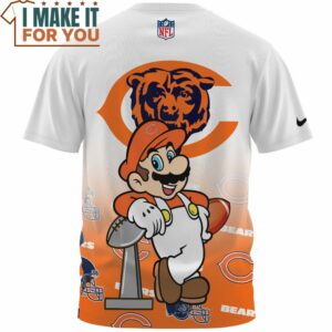 Chicago Bears x Mario Champions Cup Fullprinted T Shirt 2